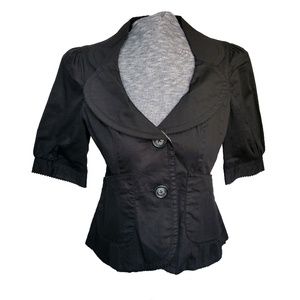 Anthropologie Elevenses Short Sleeve Blazer 10